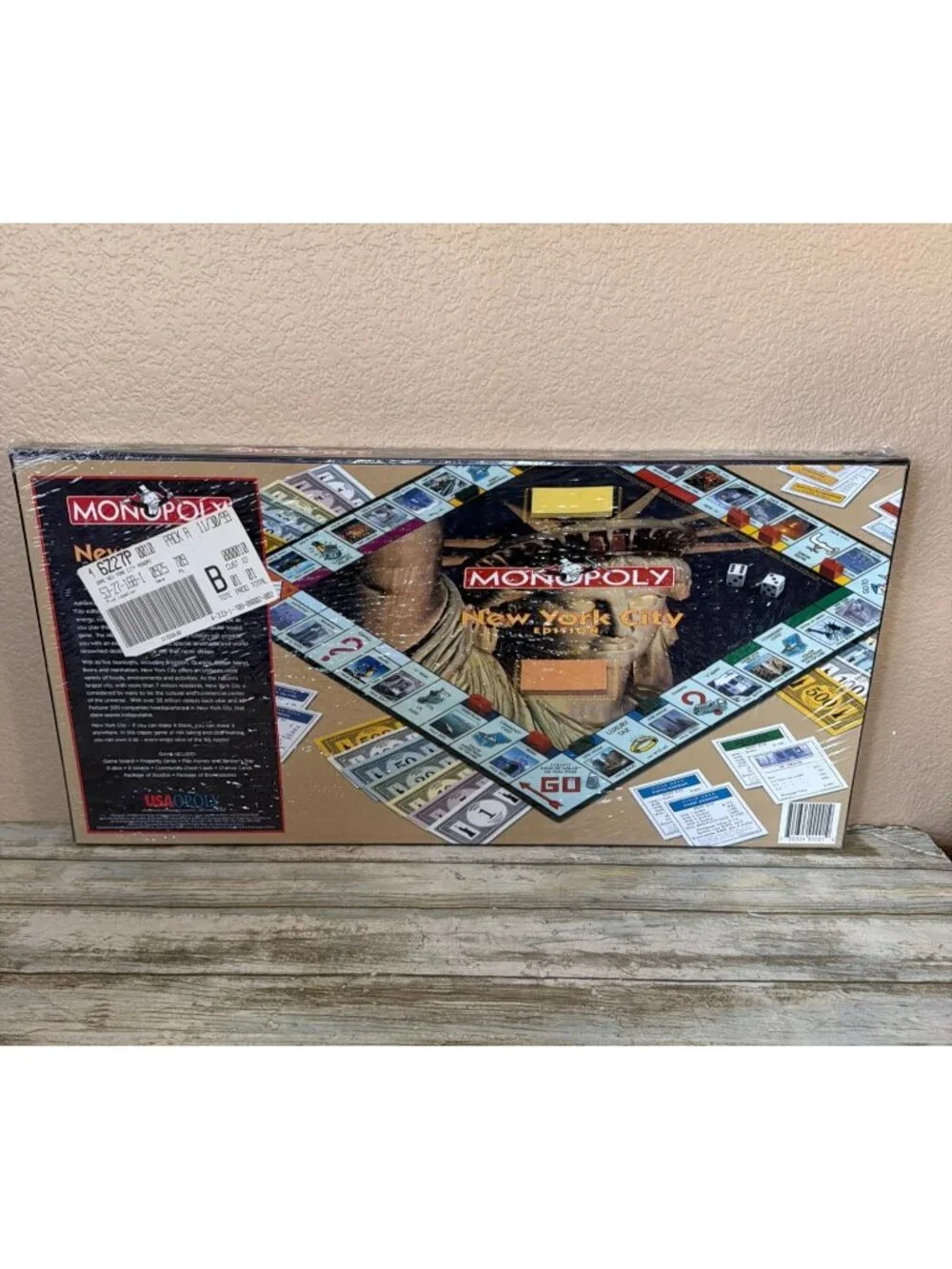 1998 Monopoly New York City Edition Board Game Statue of Liberty Box NEW Sealed